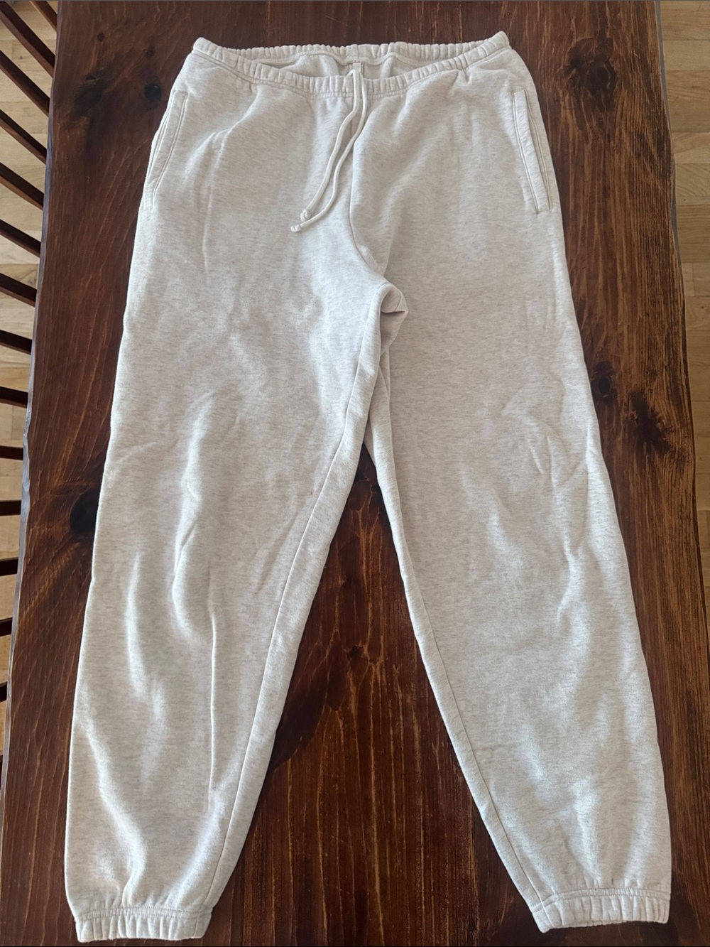 EUC Skims Cotton Fleece Classic Jogger Oatmeal Heather Medium